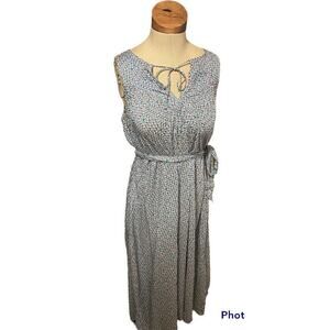 Gap Dress Sleeveless Womens Small Geometric Pattern Blue Purple White Boho Light